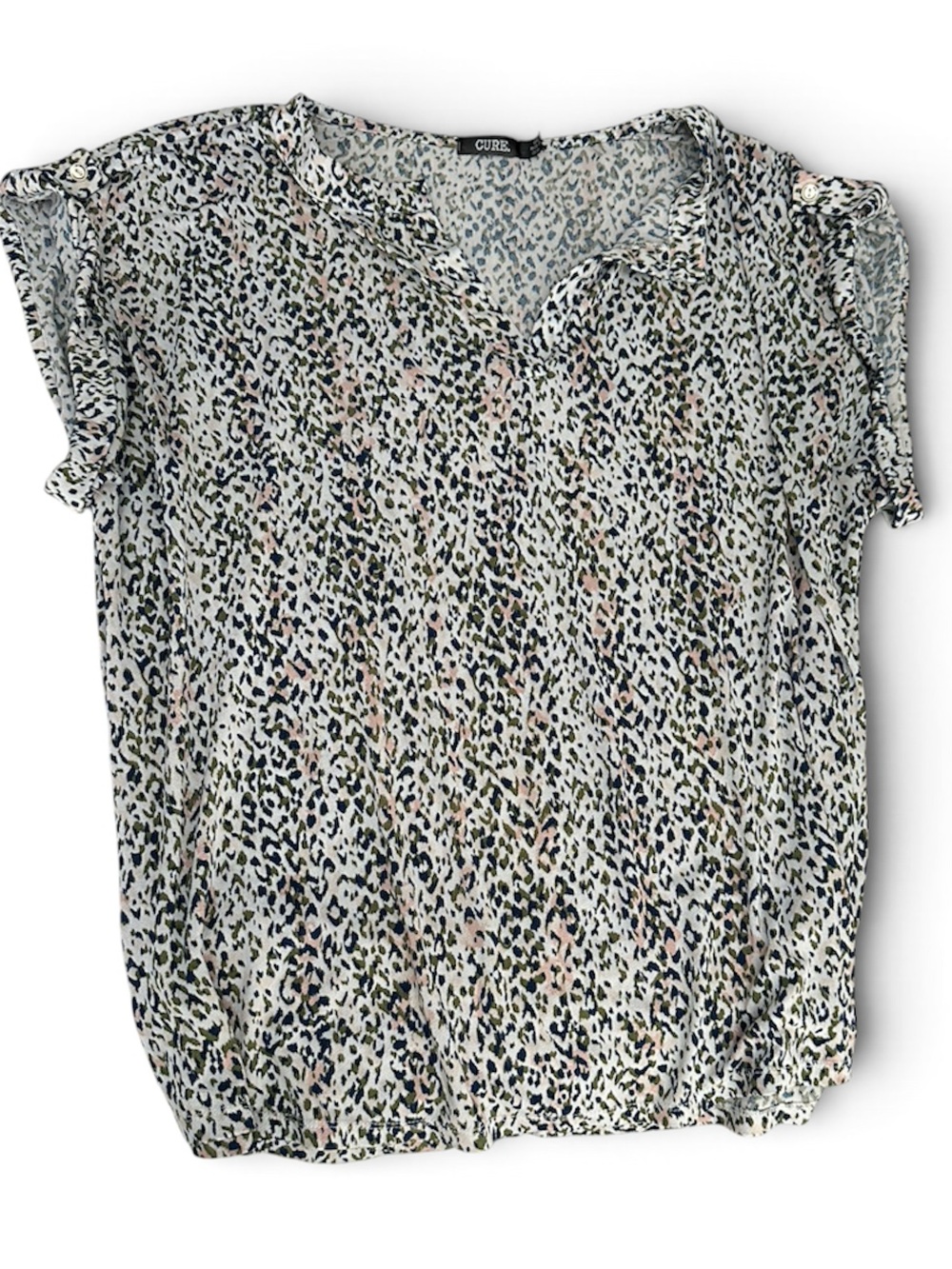 2XL Printed Cute Top Printed Casual top blouse 2XL